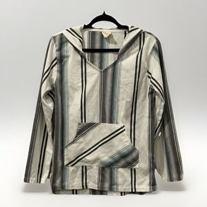 Southern Spirit Baja Hoodie & Shorts‎ Set Size Small Charcoal Gray Stripe NWT